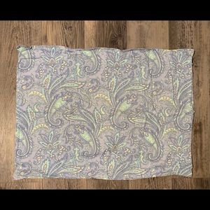 Villager Liz Claiborne Teal Purple Pillow Shams 4